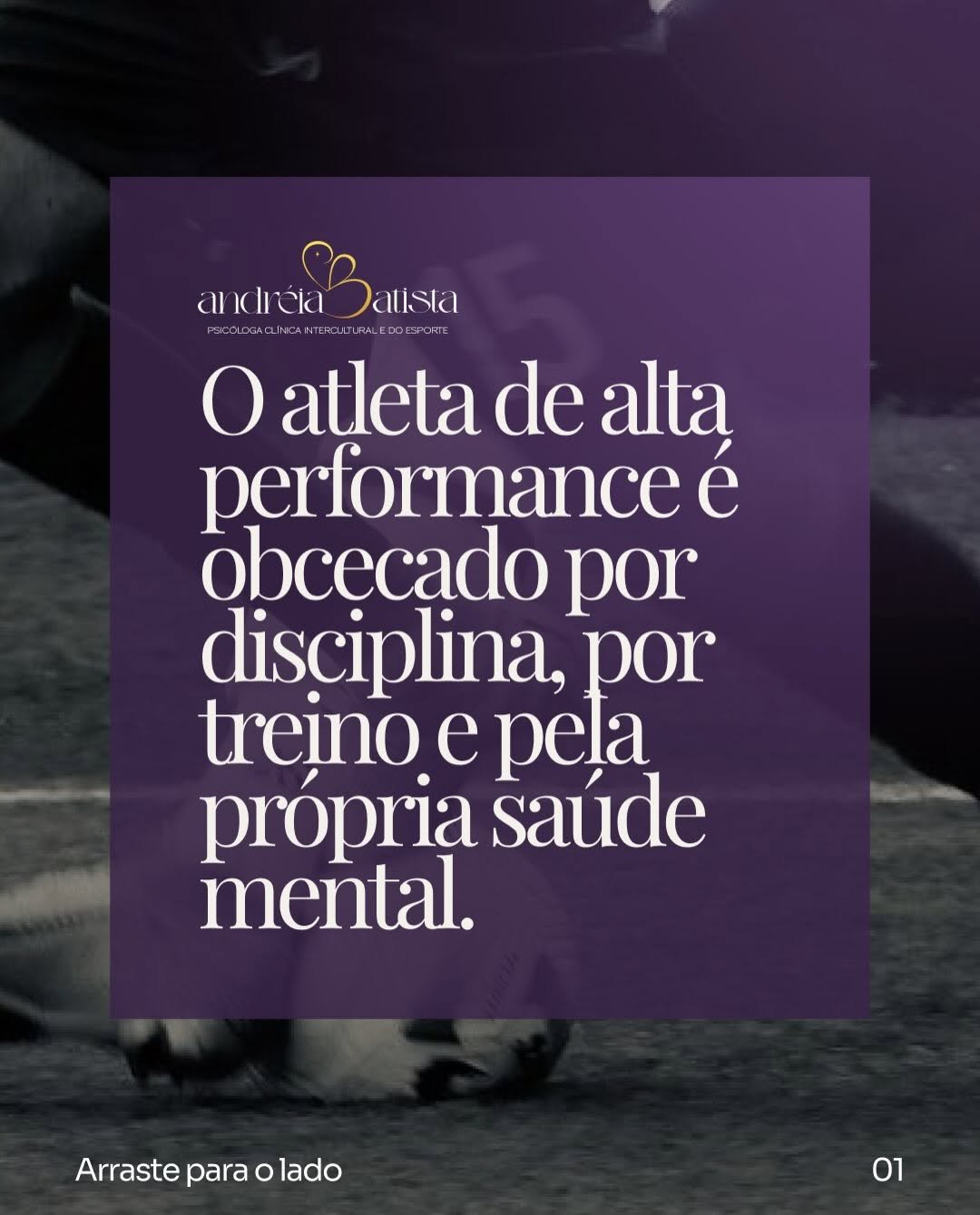 Post do Instagram da Dra. Andréia sobre Cristiano Ronaldo